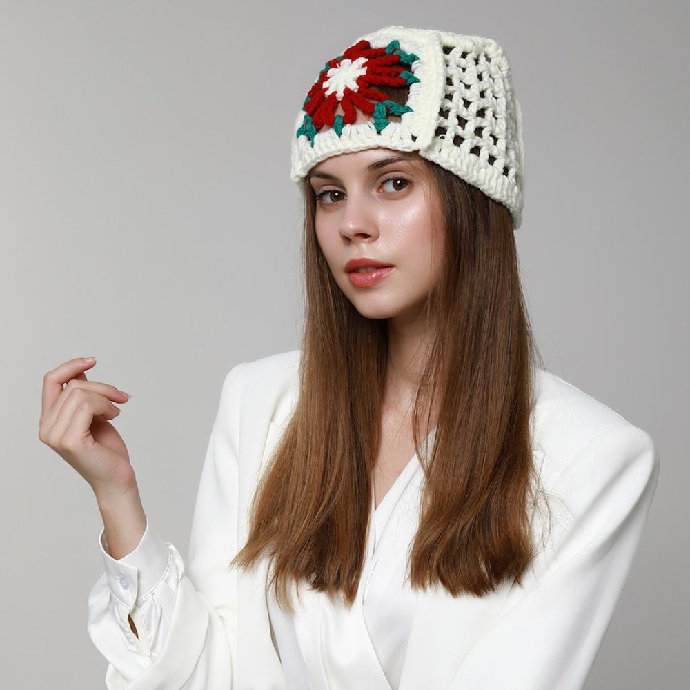 Crochet Multicolored Holiday Fisherman Hat | NEW!